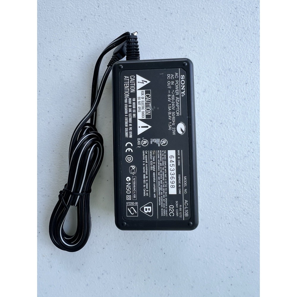 Sony AC-L10B Camcorder Video Camera Mains Charger Adapter 8.4V Handycam - Picture 7 of 7